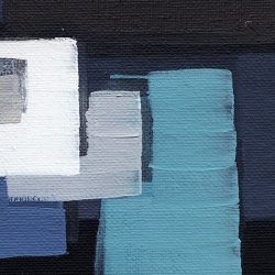 Abstract Blocks Blue 1