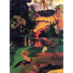 Landscape with Peacocks