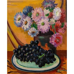 Grapes and Flowers