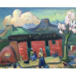 Landscape with house and tree 1920