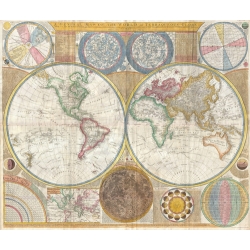 1794 Wall Map of the World