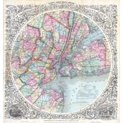 1846 - 1879 New York City Map