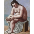 Seated Nude Drying her Foot