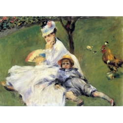 Camille Monet and her son Jean in the Garden of Argenteuil