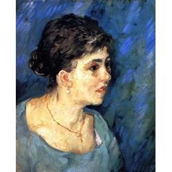 Portrait Of Woman In Blue