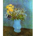 Vase with Lilacs Daisies and Anemones