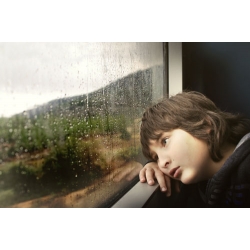 Rainy Day Train Window