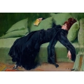 Decadent Young Woman After the Dance