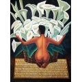Nude with Calla Lillies